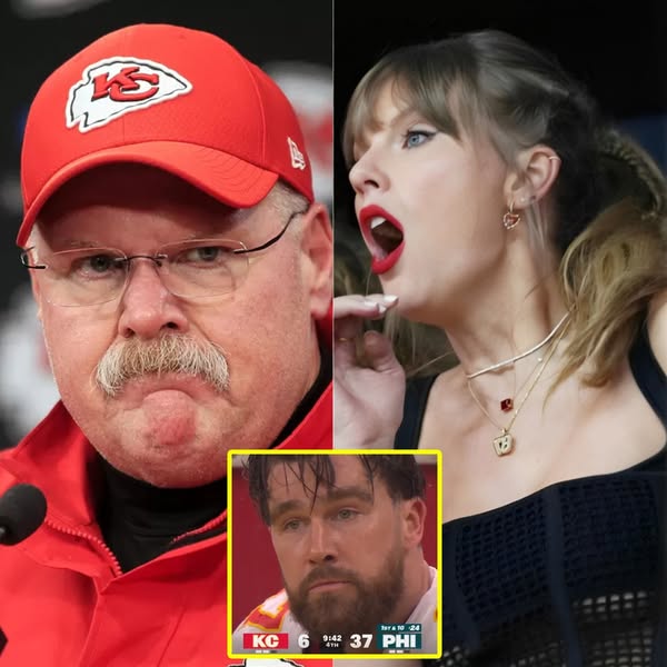 SHOCK: Head Coach Andy Reid Bans Taylor Swift from Attending All Chiefs Games After Blaming Her as the Main Cause of the Chiefs’ Super Bowl 2025 Defeat.